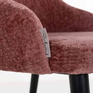 S4563 ROSE CHENILLE - Chair Twiggy rose chenille (Bergen 705 rose chenille)