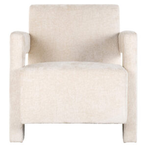 S4577 WHITE CHENILLE - Lounge chair Devanto white chenille (Bergen 900 white chenille)