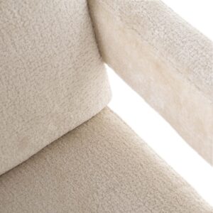 S4577 WHITE CHENILLE - Lounge chair Devanto white chenille (Bergen 900 white chenille)