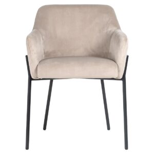 S4581 FR KHAKI VELVET - Chair Fay khaki velvet fire retardant (FR-Quartz 903 Khaki)