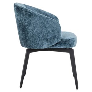 S4594 FR BLUE CHENILLE - Chair Amphara blue chenille fire retardant (Bergen 601 blue chenille)