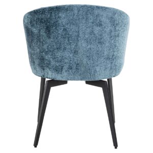 S4594 FR BLUE CHENILLE - Chair Amphara blue chenille fire retardant (Bergen 601 blue chenille)