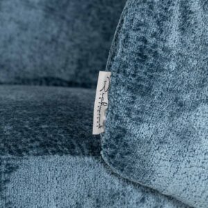 S4594 FR BLUE CHENILLE - Chair Amphara blue chenille fire retardant (Bergen 601 blue chenille)