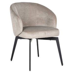 S4594 FR KHAKI VELVET - Chair Amphara khaki velvet fire retardant (FR-Quartz 903 Khaki)