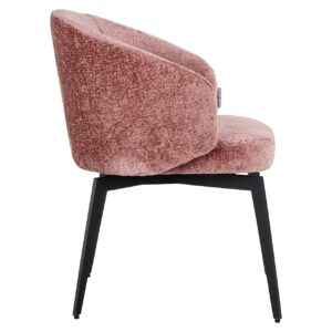 S4594 FR ROSE CHENILLE - Chair Amphara rose chenille fire retardant (Bergen 705 rose chenille)