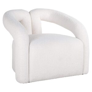 S4596 WHITE FURRY - Lounge chair Dana white furry (Himalaya 900 white furry)