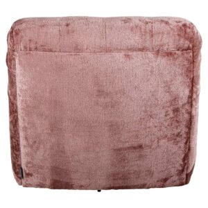 S4597 ROSE CHENILLE - Swivel lounge chair Rosy rose chenille (Bergen 705 rose chenille)