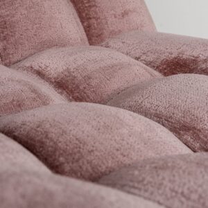 S4597 ROSE CHENILLE - Swivel lounge chair Rosy rose chenille (Bergen 705 rose chenille)