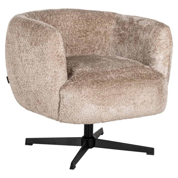 S4613 SHEEP NATURE - Swivel lounge chair Estelle (Sheep 01 nature)