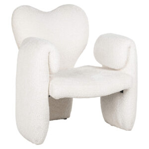 S4618 WHITE SHEEP - Lounge chair Didi (Sheep 02 white)