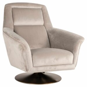 S4726 KHAKI VELVET - Swivel chair Nora khaki velvet (Quartz Khaki 903)