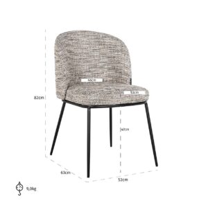 S4750 FR TRENDY NATURE - Chair Elvi trendy nature fire retardant (Be Trendy 01 Nature)