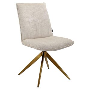 S4752 BEIGE CHENILLE - Swivel chair Dakota beige chenille (Niagara 902 beige)