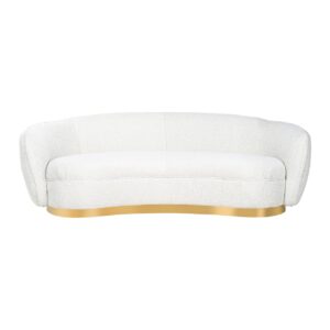 S5131 WHITE BOUCLÉ - Sofa Waylon White Bouclé (Copenhagen 900 Bouclé White)