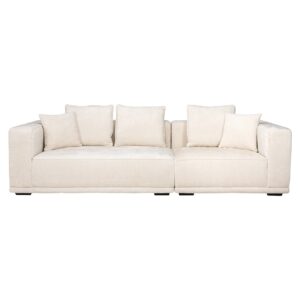 S5147 BEIGE CHENILLE - Sofa Lusso 3-seasts beige chenille (Niagara 902 beige)