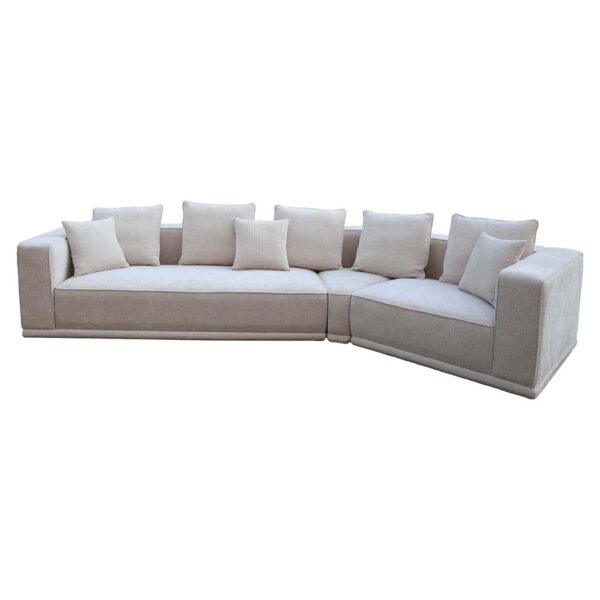 S5149 BEIGE CHENILLE - Sofa Lusso 4-seater beige chenille (Niagara 902 beige)