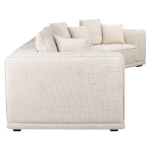 S5149 BEIGE CHENILLE - Sofa Lusso 4-seater beige chenille (Niagara 902 beige)