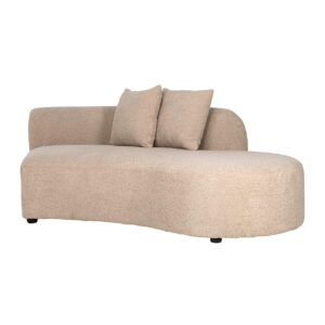 S5200-OTMR SAND FURRY - Sofa Grayson ottoman right sand furry|fully upholstered left (Himalaya 902 sand furry)