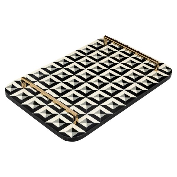 -TR-0025 - Tray Birte (Black/white)