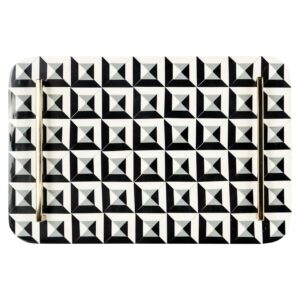 -TR-0025 - Tray Birte (Black/white)