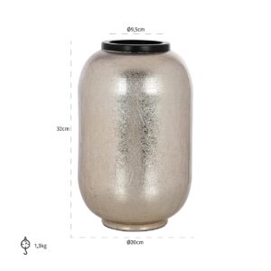 -VA-0258 - Vase Vesna small (Silver)