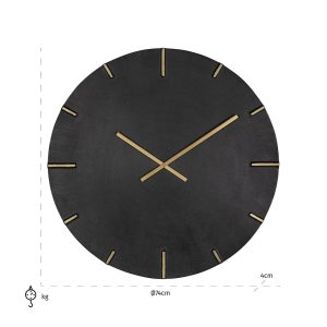 -KK-0101 - Clock Bilal (Black/gold)