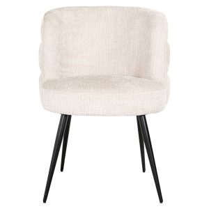 S4745 FR BEIGE CHENILLE - Chair Stella beige chenille fire retardant (Niagara 902 beige)