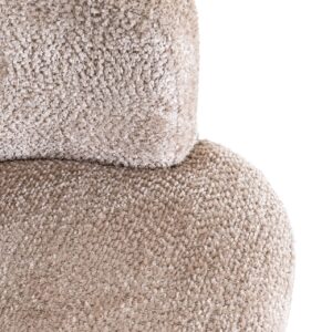 S4749 LOVELY BEIGE - Swivel chair Cheyenne lovely beige (Be Lovely 170 Beige)