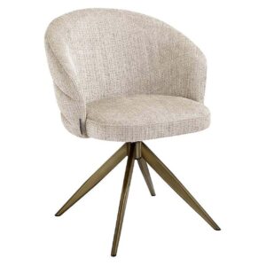 S4754 BEIGE CHENILLE - Swivel chair Zendaya beige chenille (Niagara 902 beige)