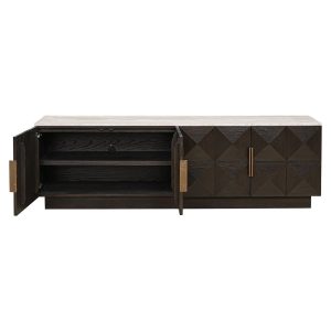 7871 - TV cabinet Claremont 4-doors (Brown)