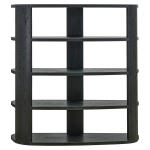 7980 - Display cabinet Navarino 3-shelves (Dark coffee)