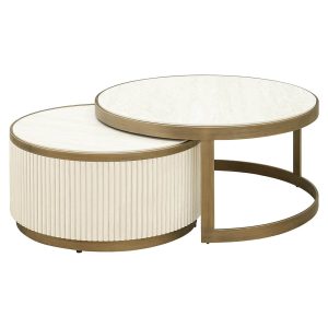 8102 - Coffee table Tivoli set of 2 (White)