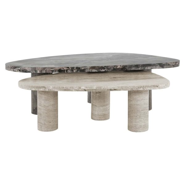 8691 - Coffee table Nazario set of 2 (Brown)