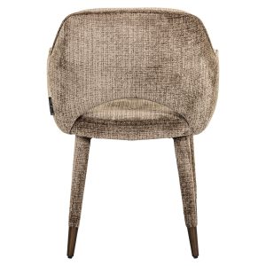 S4484 FR STONE CHENILLE - Chair Donnatella stone chenille fire retardant (Niagara 104 Stone Chenille)