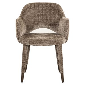 S4484 FR STONE CHENILLE - Chair Donnatella stone chenille fire retardant (Niagara 104 Stone Chenille)