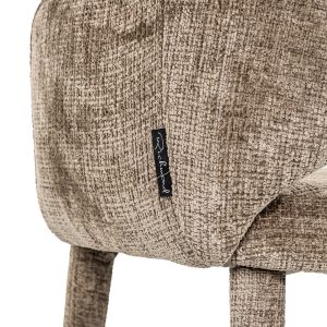 S4484 FR STONE CHENILLE - Chair Donnatella stone chenille fire retardant (Niagara 104 Stone Chenille)