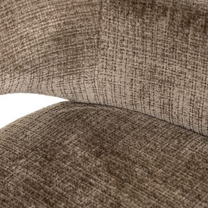 S4484 FR STONE CHENILLE - Chair Donnatella stone chenille fire retardant (Niagara 104 Stone Chenille)