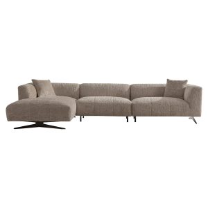 S5172 LOVELY BEIGE - Sofa Hoxton 3-seater + lounge left (Be Lovely 170 Beige)