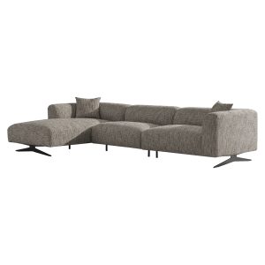 S5172 TRENDY NATURE - Sofa Hoxton 3-seater + lounge left (Be Trendy 01 Nature)