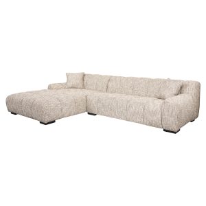 S5177 TRENDY NATURE - Sofa Hazel 3-seater + lounge left trendy nature (Be Trendy 01 Nature)