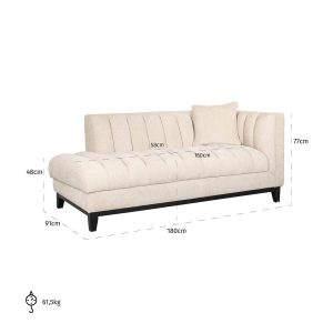 S5179 SP - Chaise longue Beauchamp ()