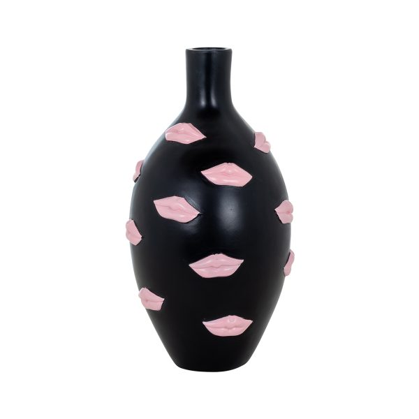 -VA-0174 - Vase Kisses black big (Black)