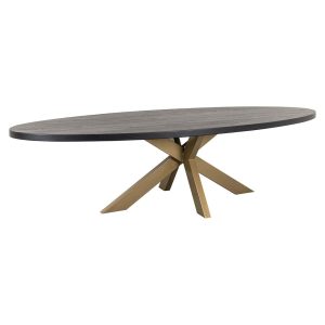 6047 - Dining table Watson 235 incl. spider leg gold (Black)