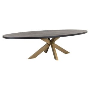 6049 - Dining table Watson 300 incl. spider leg gold (Black)