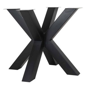 6067 LEG - Dining table X-leg Bodhi black