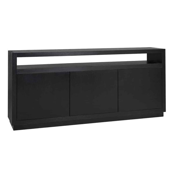 6500 BLACK - Sideboard Oakura 3-doors (Black)