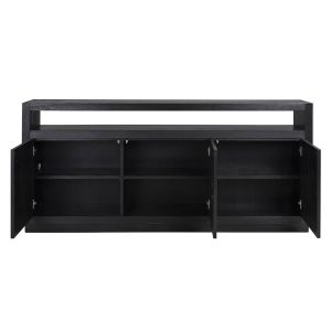 6500 BLACK - Sideboard Oakura 3-doors (Black)