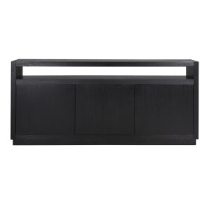 6500 BLACK - Sideboard Oakura 3-doors (Black)