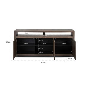 6500 BROWN - Sideboard Oakura 3-doors (Brown)