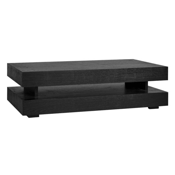 6506 BLACK - Coffee table Oakura blok H (Black)